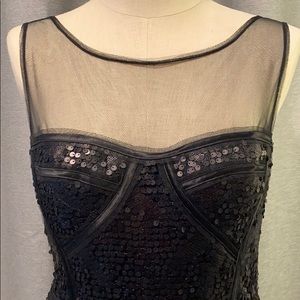 BCBG sequin/mesh LBD